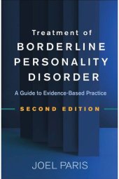 book Treatment of Borderline Personality Disorder: A Guide to Evidence-Based Practice