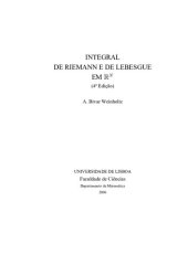 book Integral de Riemann e de Lebesgue em RN