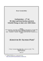 book Gorbatschow. 90 Jahre und kein bischen närrisch. Schreibübung zu einer arte-ARD-Doku