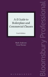 book A-Z Guide to Boilerplate and Commercial Clauses