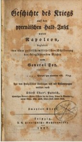 book Geschichte des Kriegs auf der pyrenäischen Halbinsel unter Napoleon