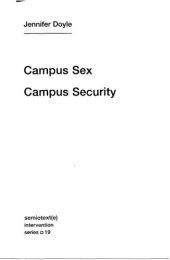 book Campus Sex, Campus Security