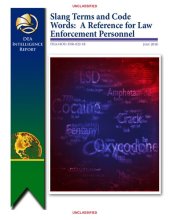 book DEA - Drug Slang Terms and Code Words - A Reference for Law Enforcement Personnel - July 2018