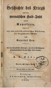 book Geschichte des Kriegs auf der pyrenäischen Halbinsel unter Napoleon