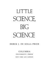 book Little Science, Big Science