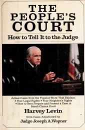 book The People's Court: How to Tell It to the Judge