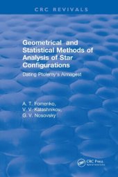 book Geometrical and Statistical Methods of Analysis of Star Configurations Dating Ptolemy's Almagest