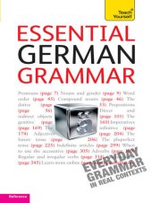 book Essential German Grammar: Teach Yourself