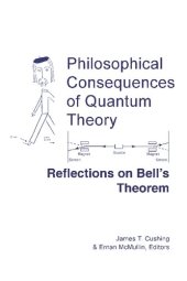 book Philosophical Consequences of Quantum Theory: Reflections on Bell's Theorem