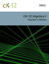 book CK-12 Algebra I Teacher's Edition