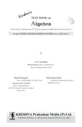 book Krishna's TB Algebra|Edition-1C|Pages-304|Code-1047 (Mathematics Book 14)