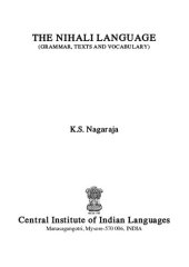 book The Nihali language: grammar, texts and vocabulary