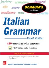 book Schaum's Outline of Italian Grammar, 4th Edition