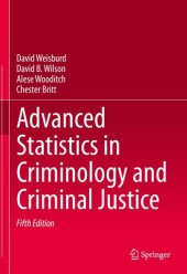 book Advanced Statistics in Criminology and Criminal Justice