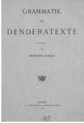 book Grammatik der Denderatexte