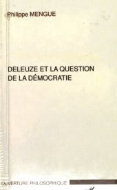 book Deleuze et la question de la démocratie