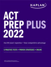 book ACT Prep Plus 2022 5 Practice Tests + Proven Strategies + Online.