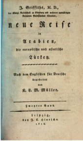 book Neue Reise in Arabien, die europäische und asiatische Türkei