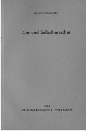 book Car und Selbstherrscher: Beiträge zur Autokratie in Rußland