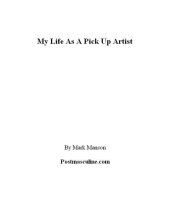 book My Life as a Pick Up Artist