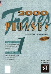 book 2000 Frases bilingües 1 - 2000 Bilingual phrases 1: Inglés Español