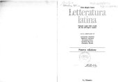 book Letteratura latina. Manuale storico dalle origini alla fine dell’impero romano