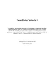 book Vigyan Bhairav Tantra / The Book of Secrets