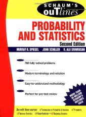 book Schaum's Outline of Probability and Statistics