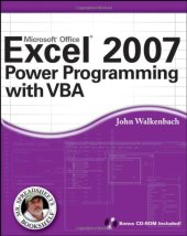 book Excel 2007 Power Programming with VBA (Mr. Spreadsheet's Bookshelf)