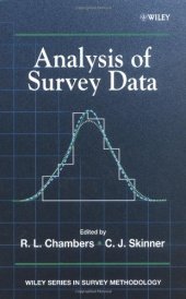 book Analysis of Survey Data (Wiley Series in Survey Methodology)