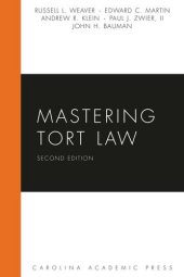 book Mastering Tort Law, Second Edition