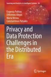 book Privacy And Data Protection Challenges In The Distributed Era