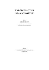 book Valódi magyar szakácskönyv