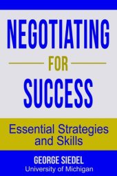 book Negotiating for Success: Essential Strategies and Skills