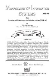 book MS-54 Management of Information system