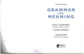 book Grammar and meaning