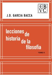 book Lecciones de historia de la filosofía. Tomo II