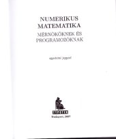 book Numerikus matematika mérnököknek és programozóknak