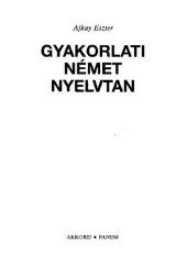 book Gyakorlati német nyelvtan