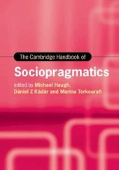 book The Cambridge Handbook of Sociopragmatics