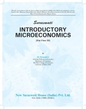 book INTRODUCTORY MICROECONOMICS REFERENCE BOOK CLASS XI 11th