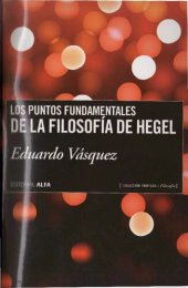 book Los puntos fundamentales de la filosofía de Hegel