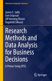 book Research Methods And Data Analysis For Business Decisions: A Primer Using SPSS