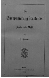 book Die Europäisierung Rußlands: Land und Volk