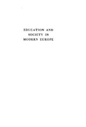 book Education and Society in Modern Europe