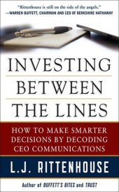 book Investing Between the Lines: How to Make Smarter Decisions by Decoding CEO Communications