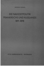 book Die Nahostpolitik Frankreichs und Russlands 1891-1898