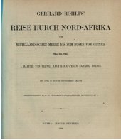 book Gerhard Rohlfs Reise durch Nord-Afrika vom Mittelländischen Meere bis zum Busen von Guinea 1865-1867 / Von Tripoli nach Kuka (Fesan, Sahara, Bornu),