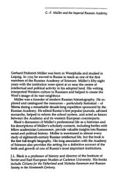 book G. F. Müller and the Imperial Russian Academy