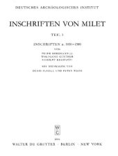 book Inschriften von Milet. Teil 3, Inschriften n. 1020-1580